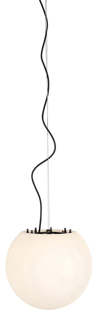 Candeeiro de suspensão exterior moderno branco 35 cm IP65 - Nura Moderno