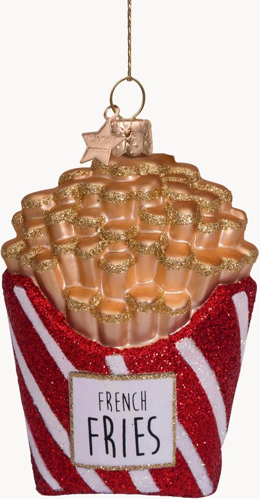 Ornamento de árvore de Natal artesanal French Fries