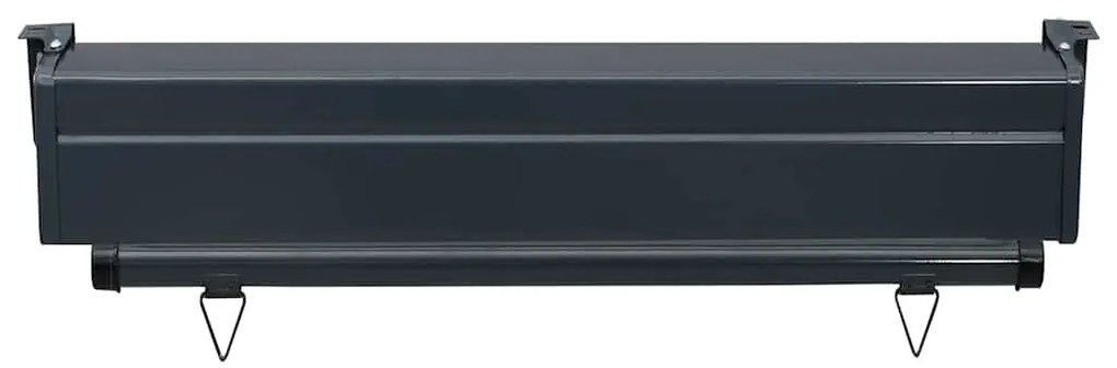 Toldo lateral para varanda 80x250 cm preto