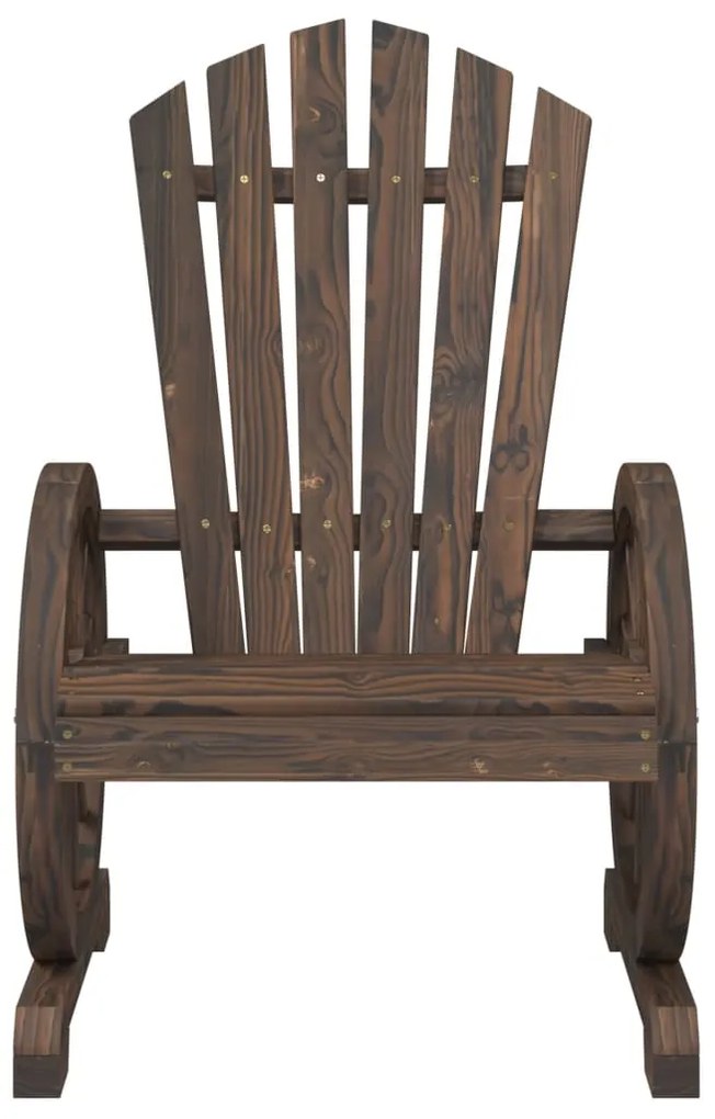 Cadeiras Adirondack para jardim 4 pcs madeira de abeto maciça