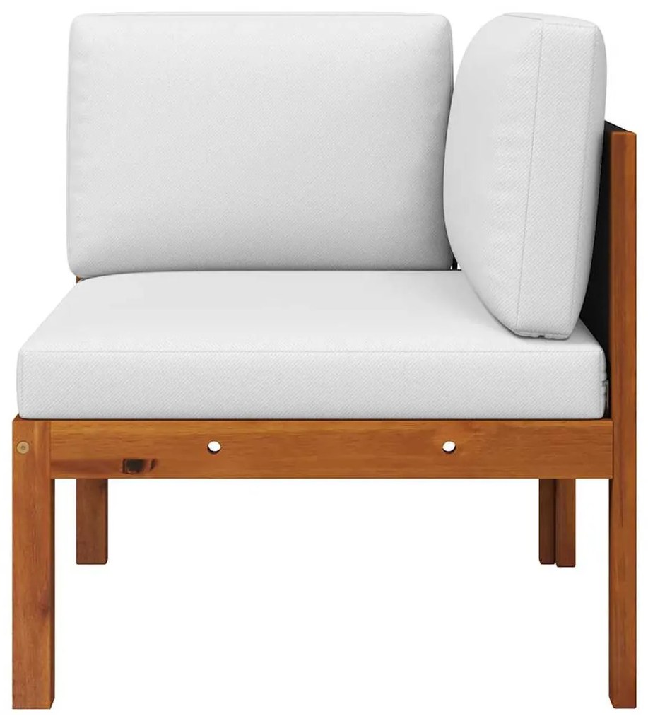 Conjunto de lounge de jardim vidaXL de 2 peças com almofadas de madeir