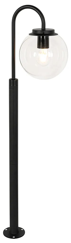 Lanterna moderna preta com vidro transparente 100 cm IP44 - Sfera Moderno
