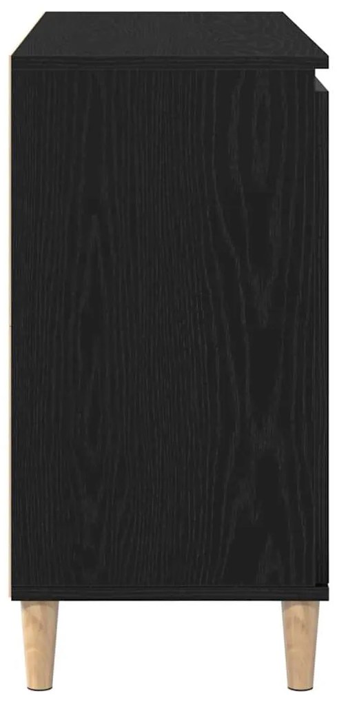 Sideboard vidaXL Carvalho Preto 101x35x60 cm em Madeira de Engenharia