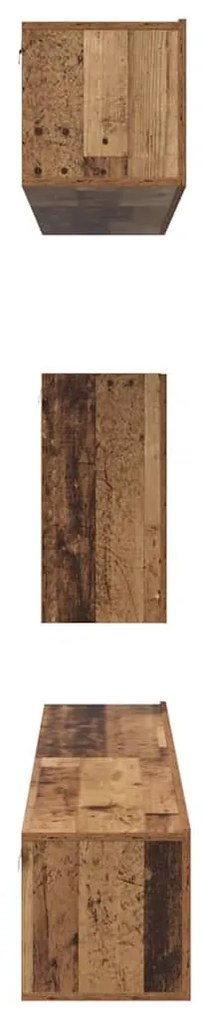 Conjunto de móvel de TV 6 pcs Madeira antiga Standard Médio