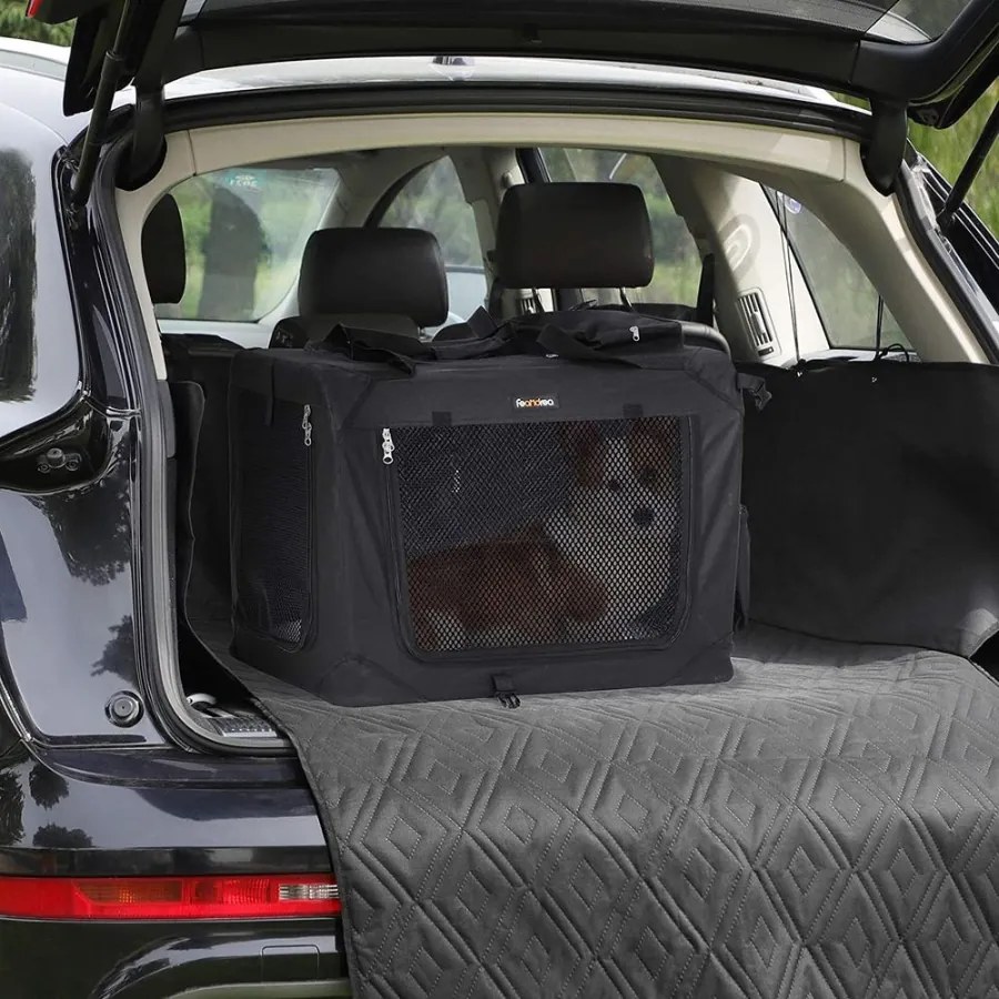 Transportadora para animais de estimação 70 x 52 x 52 cm Preto