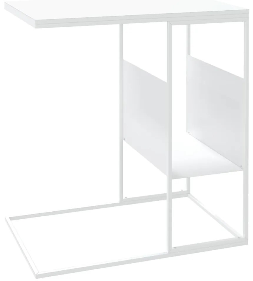 Mesa de apoio 55x36x59,5 cm derivados de madeira branco