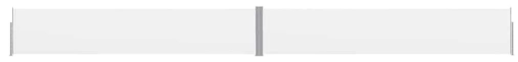 Toldo lateral retrátil para pátio 140x1200 cm creme