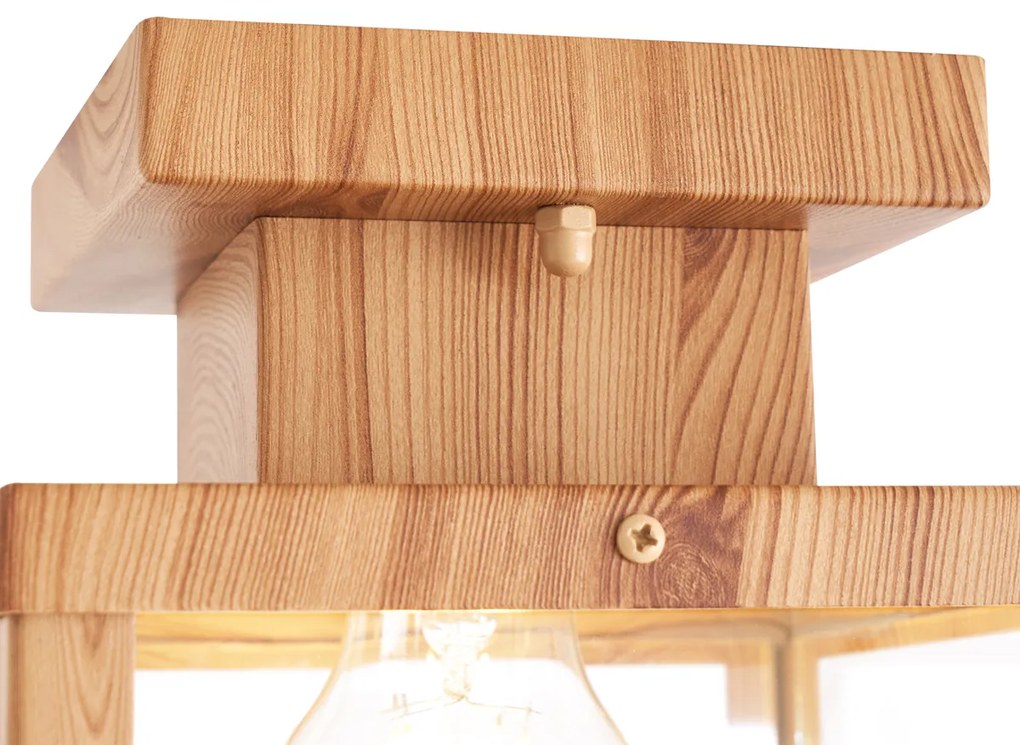 Plafon de exterior industrial madeira com vidro transparente - Rotterdam