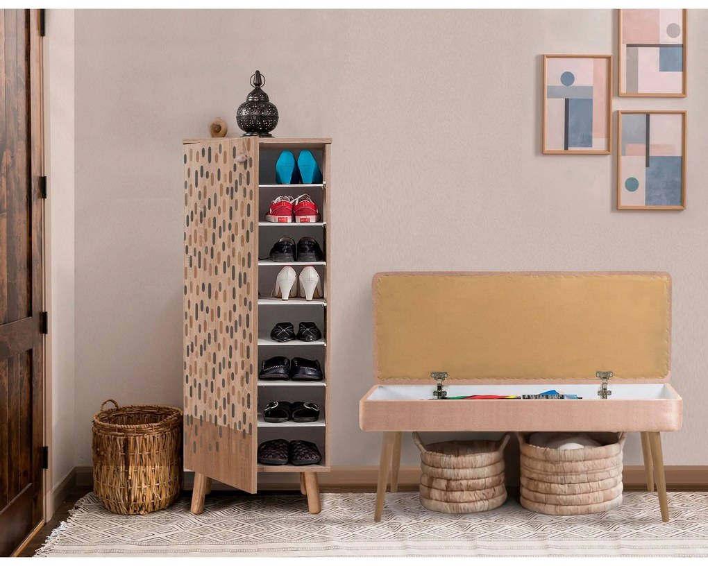 Conjunto de Mobiliário de Entrada Vegas – Sonomo Stone – Sapateira 50x