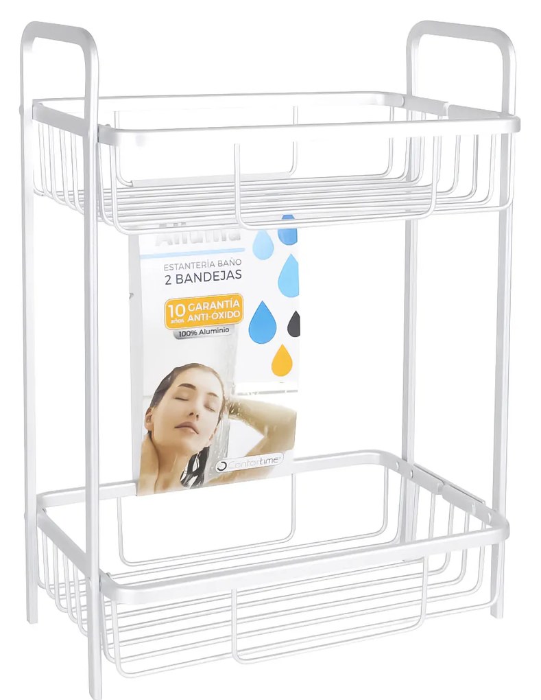 Organizador Wc Alluma com 2 Prateleiras 29X18X40CM