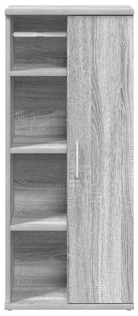 Móvel p/ casa banho c/ suporte rolos 39x22x90 cm sonoma cinza