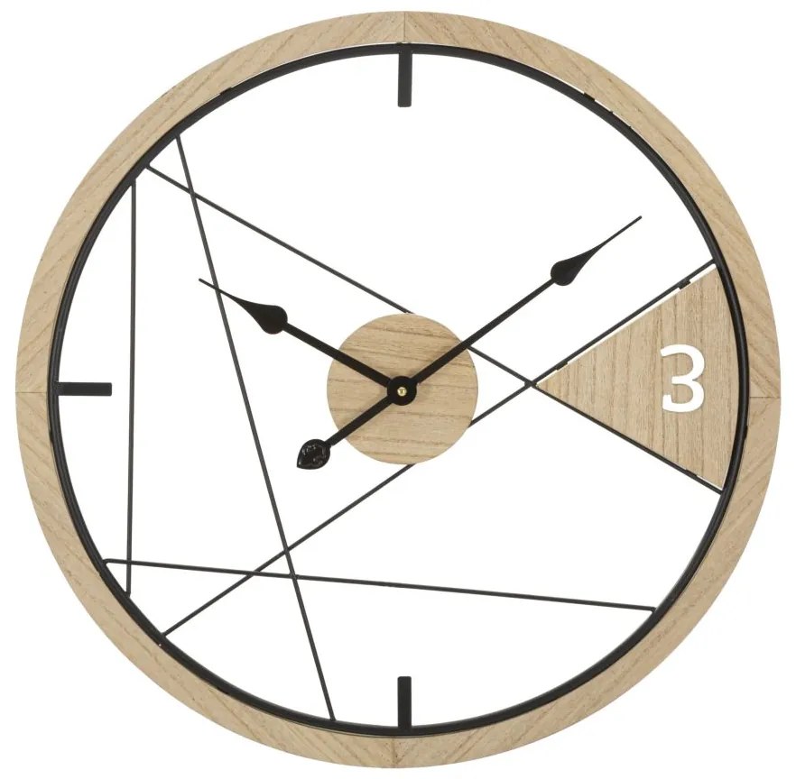 OROLOGIO DA MURO DESENHO GEOMÉTRICO CM Ø 60X2,5
