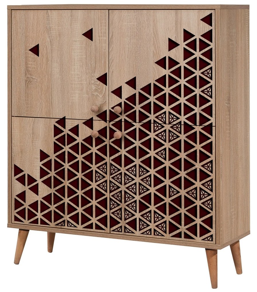 Armário Multiusos Multilux – Carvalho Sonoma – 95x111x36 cm