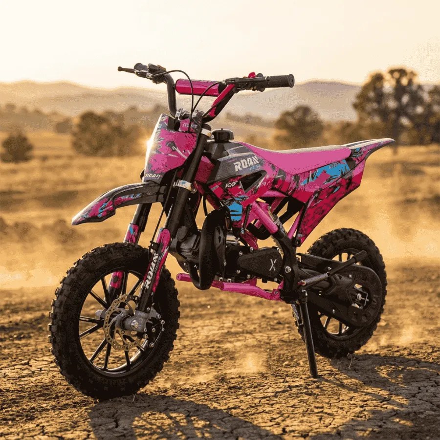 MINI MOTO PARA CRIANÇAS MiniCross Roan RXF 49cc 4.5CV Rosa