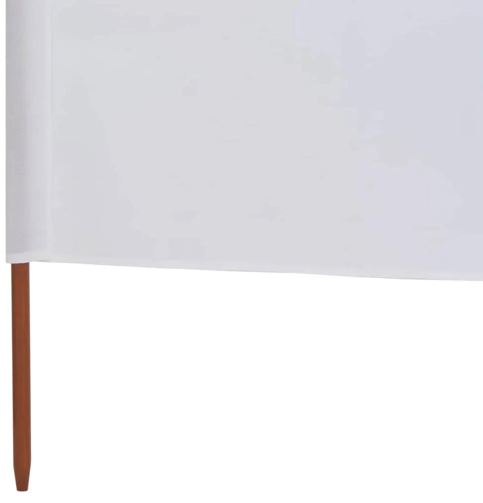 Para-vento com 6 painéis em tecido 800x160 cm cor areia branco