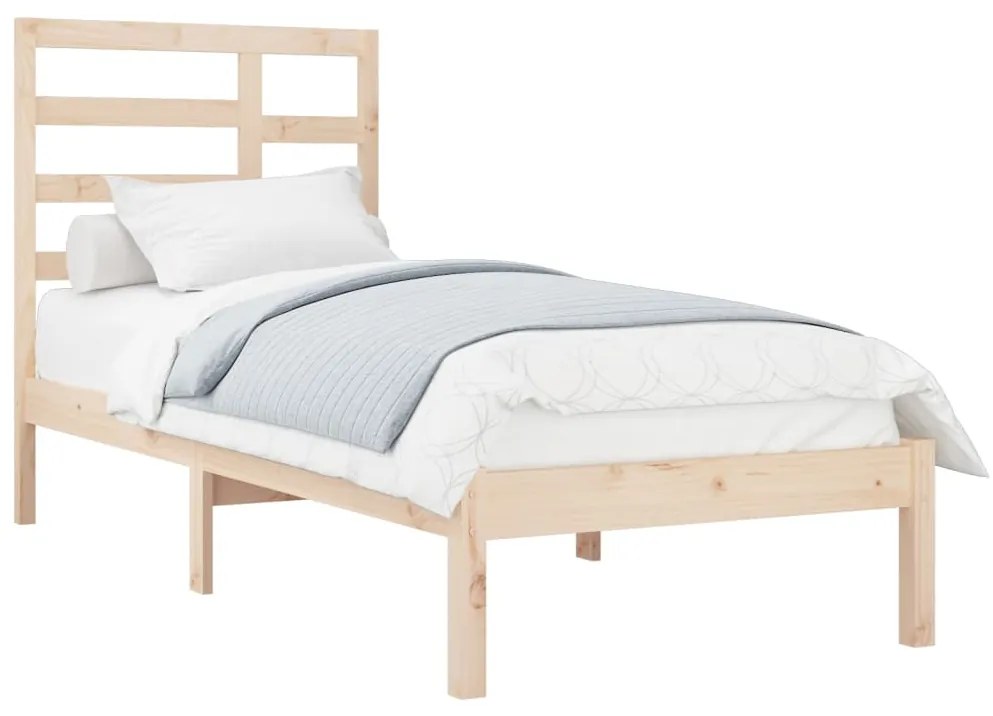 Estrutura de cama 90x200 cm madeira maciça