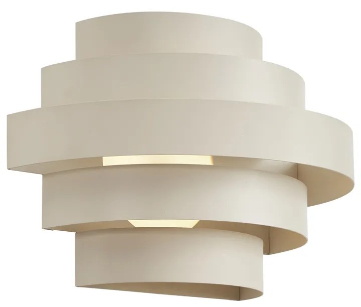 Candeeiro de Parede Moderno Bege Incl. LED Regulável em 3 Níveis - Lines Moderno