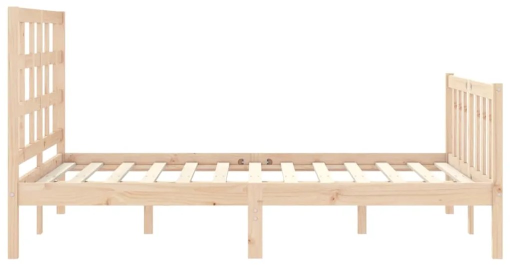 Cama sem colchão 140x190 cm madeira de pinho maciça