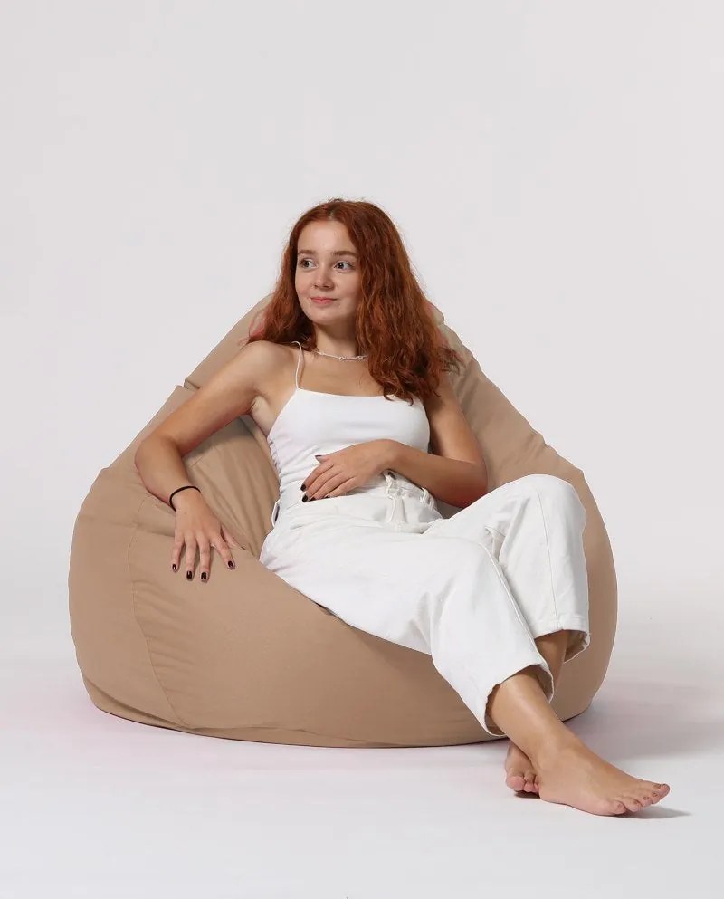 Puff de Jardim Premium XXL – Vison – 130x115x39 cm | Tribo Home
