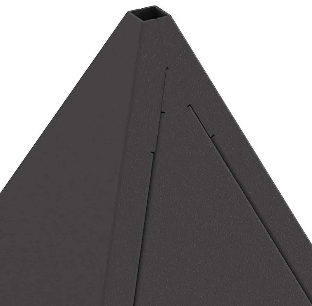 Fogueira Pyramid vidaXL Preto 50x50x51 cm Aço