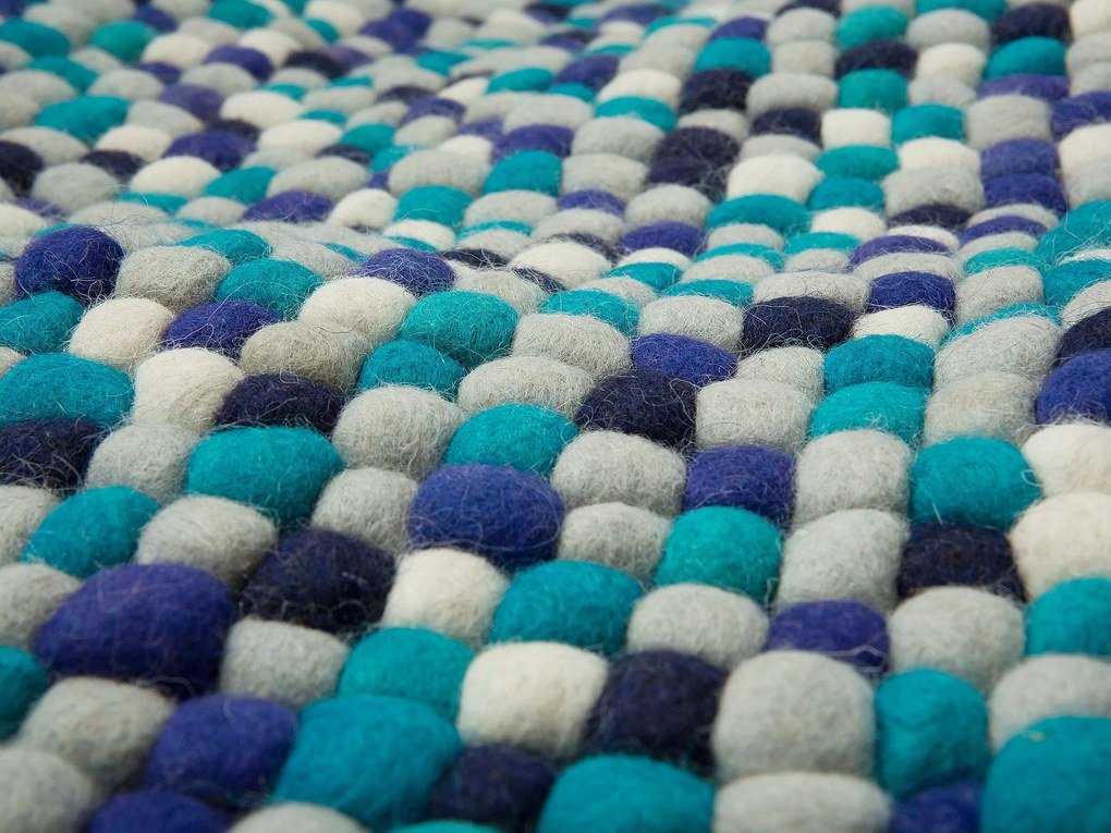 Tapete de lã multicolor 160 x 230 cm AMDO Beliani