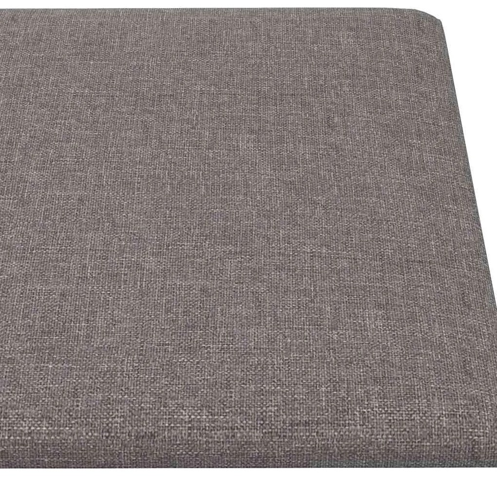Painel de parede 12 pcs 60x30 cm tecido 2,16 m² cor cinza-claro