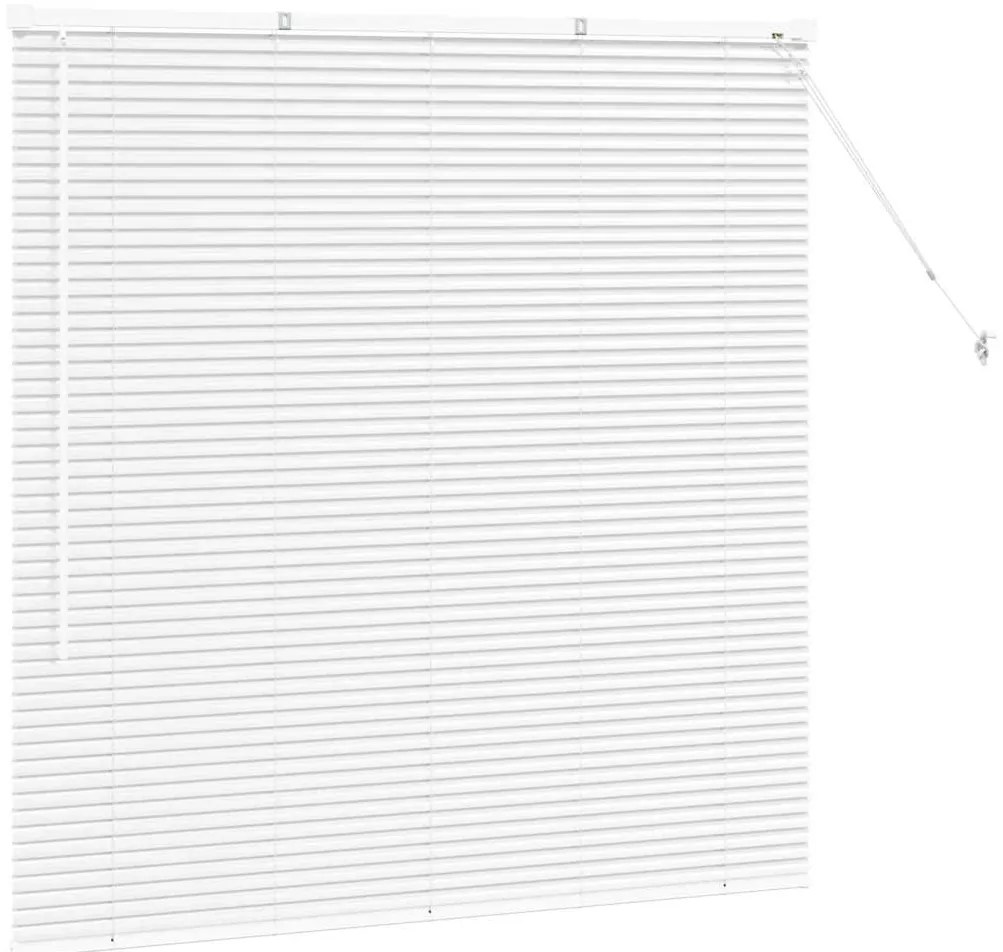 Persiana de Janela com cortinas Outros Manual Branco 130 x 130 cm Alum