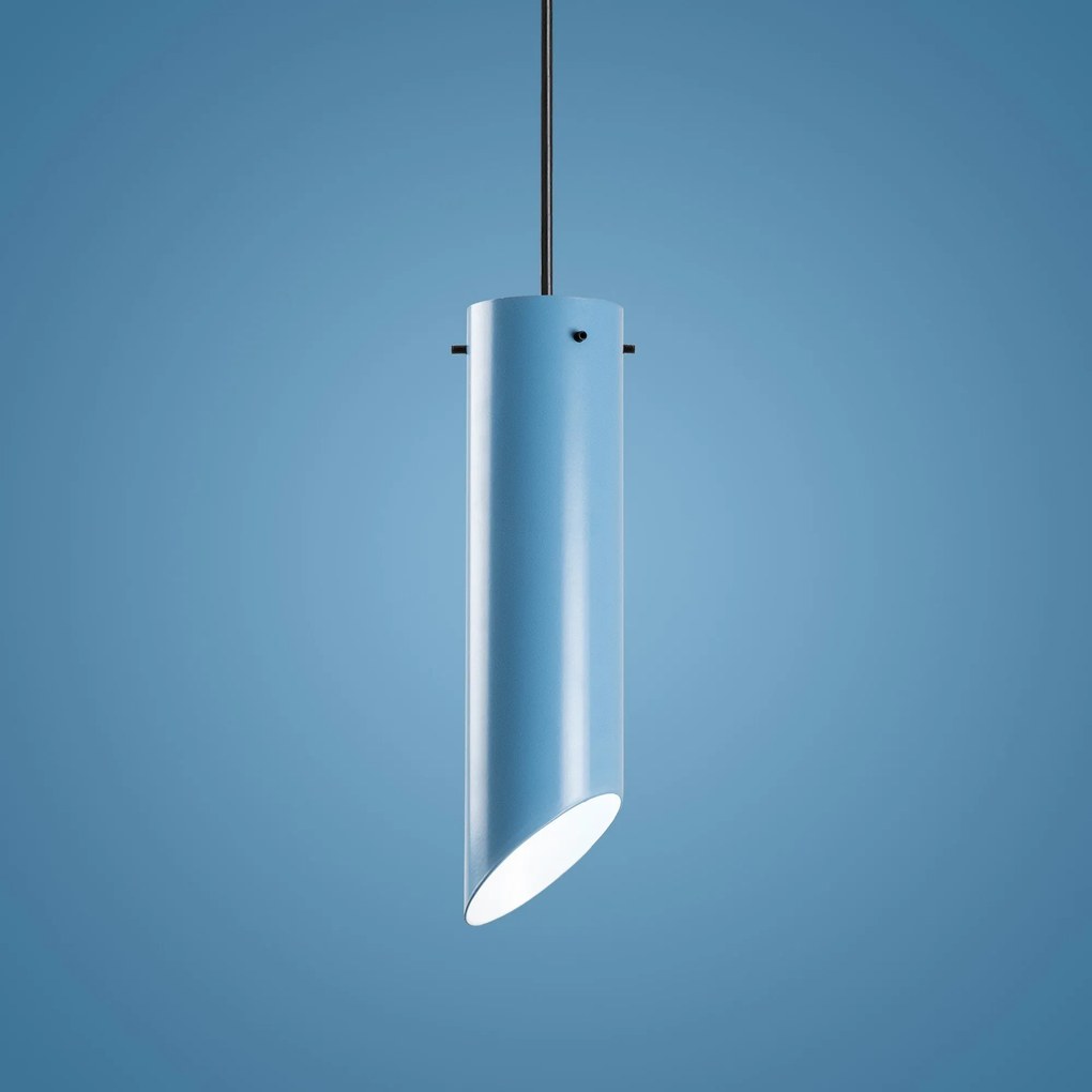 Candeeiro de Teto Kesikboru – Azul Claro – Ø8 h:28 cm