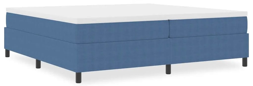 Cama Box com Molas VidaXL Azul 200x200 cm em Tecido Corduroy
