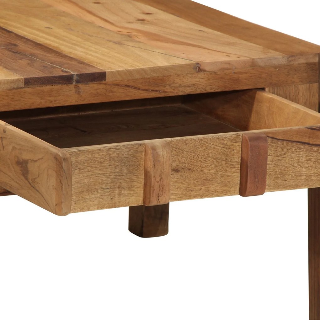 Mesa de Café 110x55x35 cm Madeira Sólida Recuperada