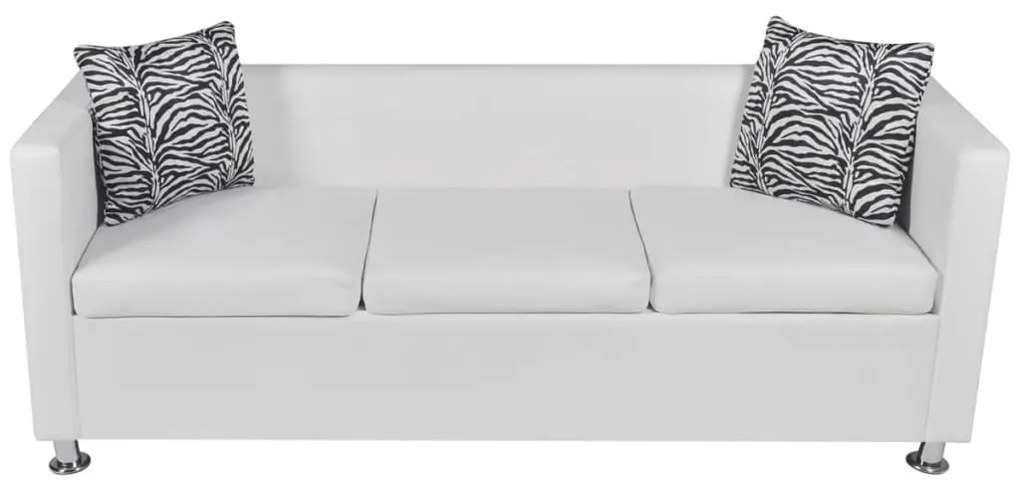 Sofá Elmano - De 3 Lugares com 2 Almofadas Decorativas - 170x62,5x63 c