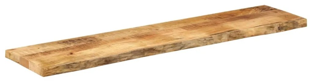 Tampo de mesa borda viva 160x20x3,8 cm mangueira áspera maciça
