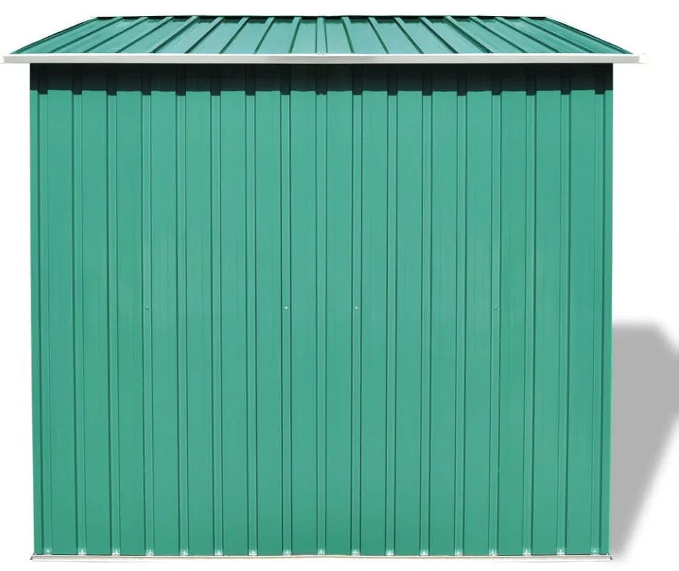 Abrigo de jardim, metal, verde