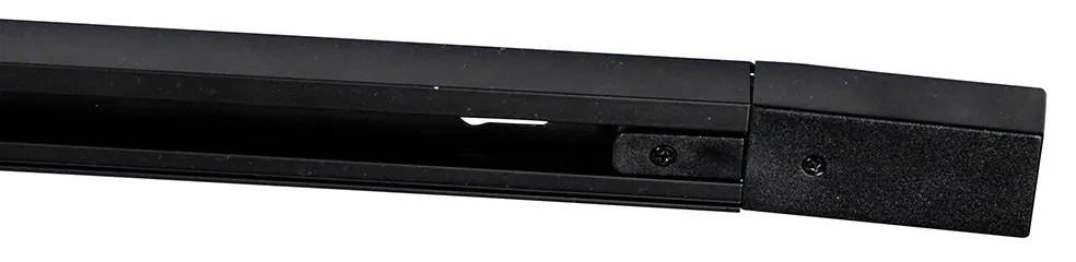 Sistema de iluminação de trilho moderno com 5 focos preto com bronze escuro 1-fase - Iconic Kohua