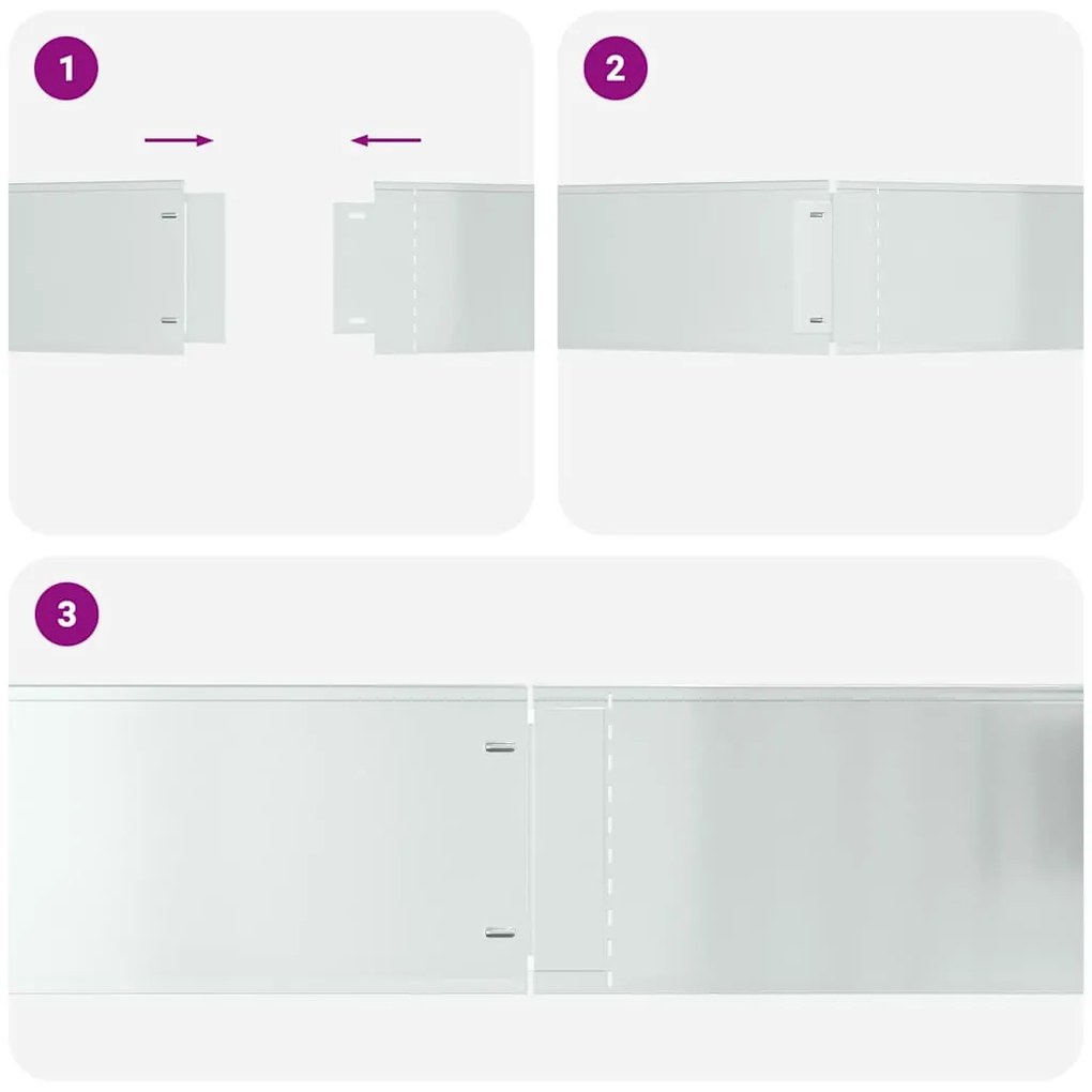 Bordas de Grama vidaXL 30 pcs 25x100 cm Aço Galvanizado Flexível