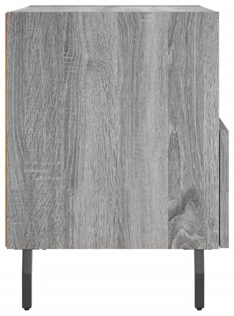 Mesas de cabeceira 2 pcs derivados de madeira sonoma cinza