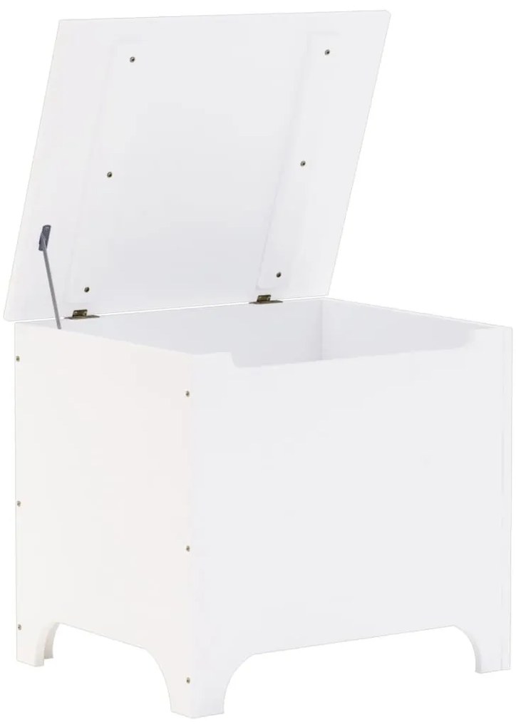 Caixa de arrumação c/ tampa RANA 60x49x54cm pinho maciço branco