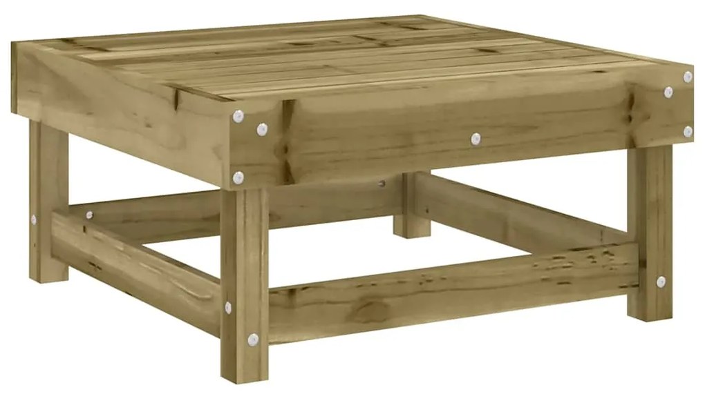 Apoios de pés p/ jardim c/ almofadões 2 pcs pinho impregnado