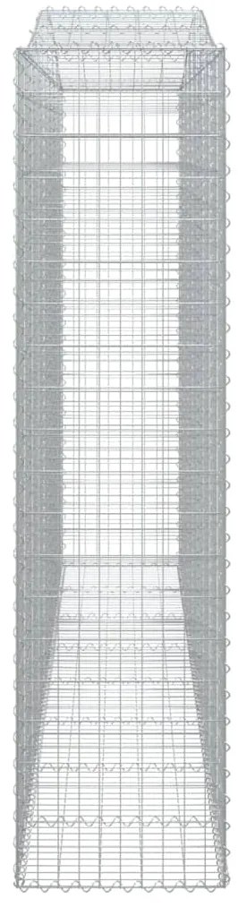 Cestos gabião arqueados 3pcs 400x50x200/220cm ferro galvanizado