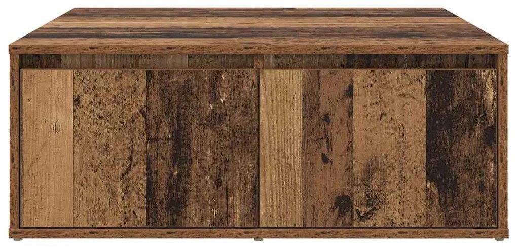 Mesa de centro com gaveta com armazenamento Madeira antiga 80 x 80 x 3