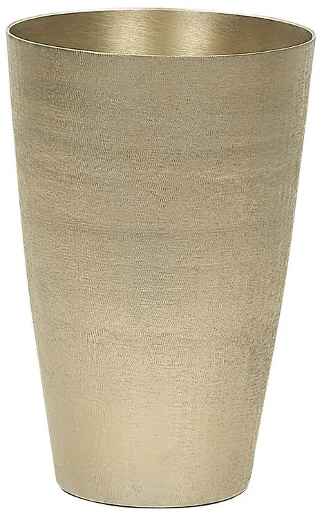 Vaso decorativo em alumínio dourado AMRIT Beliani