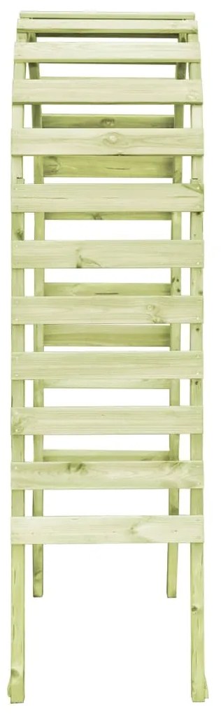 Pérgola de jardim 130x60x230 cm madeira de pinho impregnada