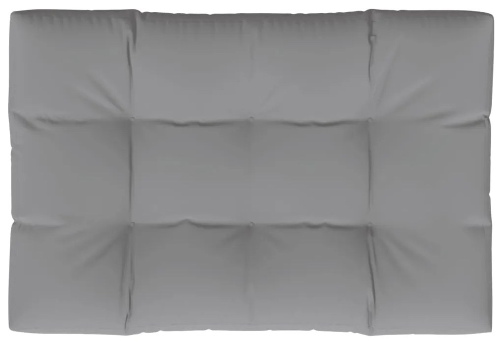 Almofadão para sofá de paletes 120x80x12 cm tecido cinza