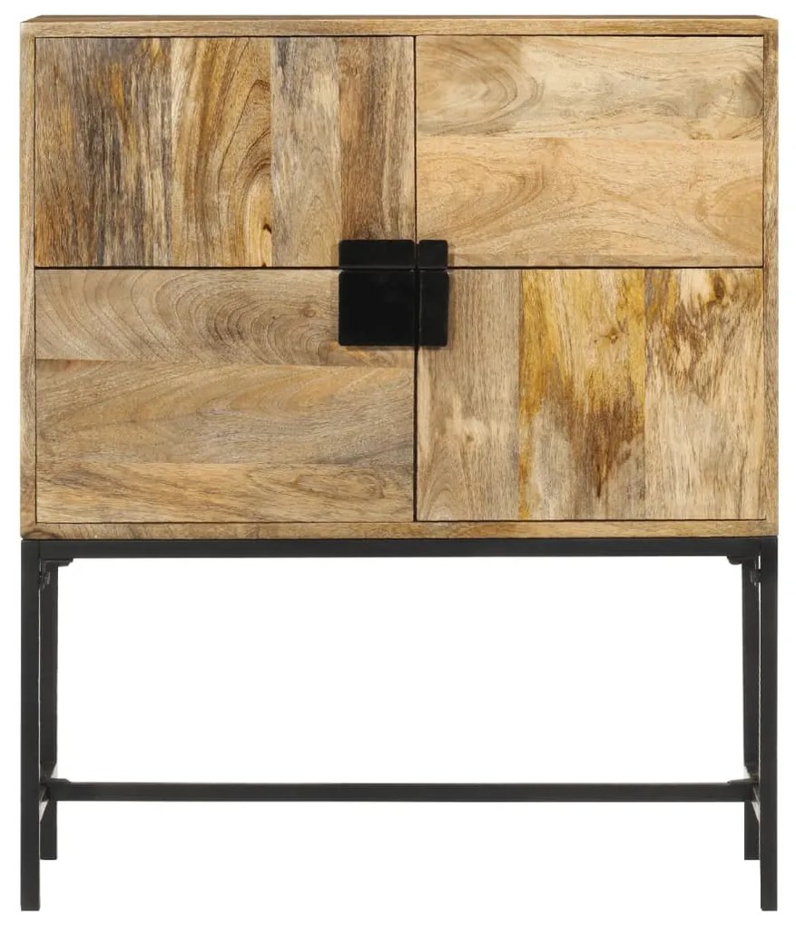 Armário alto 80x30x95 cm madeira de mangueira áspera maciça
