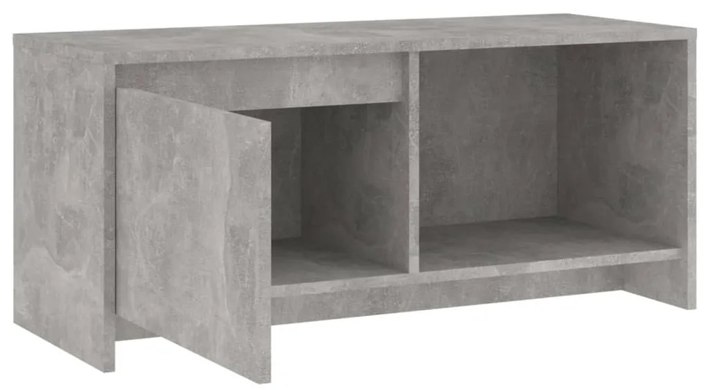 Móvel de TV 90x35x40 cm derivados de madeira cinza-cimento