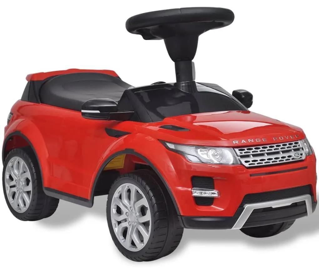 10082 vidaXL Carro eléctrico Land Rover 348 para crianças com musica, vermelho