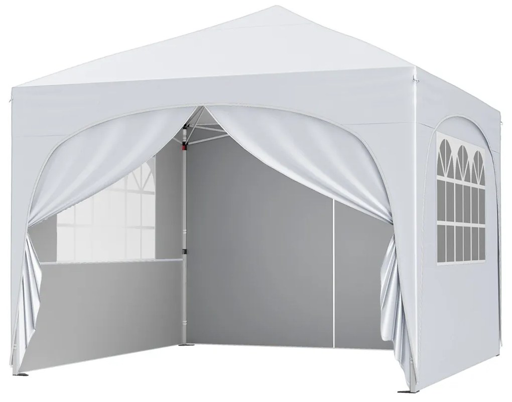 Tenda Jardim. Festas, Eventos 3 x 3 m Pop UP com 4 Paredes om4 Sacos de Areia, com Bolsa Transporte Branca