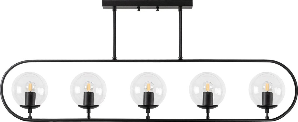 Chandelier Jewel – Preto – 122 x 15 cm