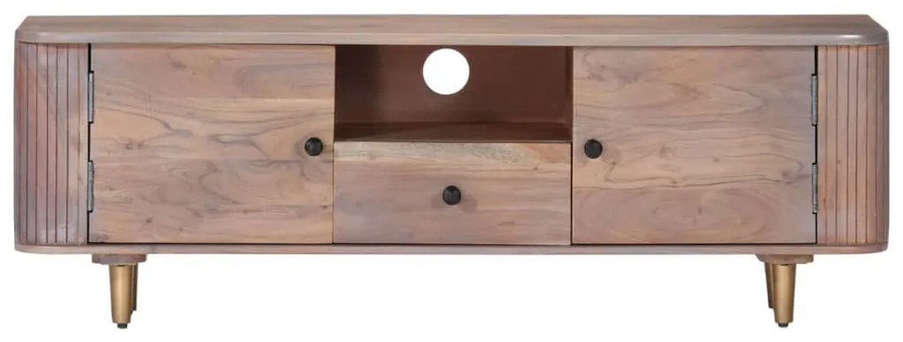 Móvel de TV 118x30x40 cm madeira de acácia maciça