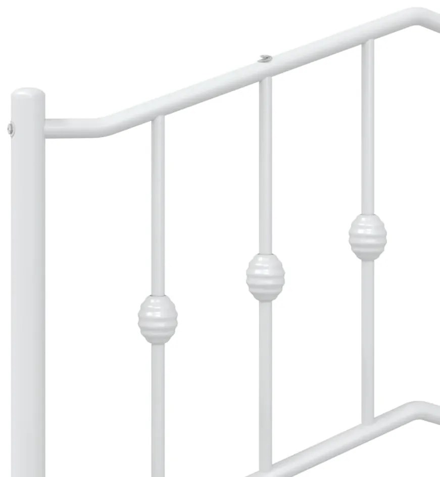 Cabeceira de cama 80 cm metal branco